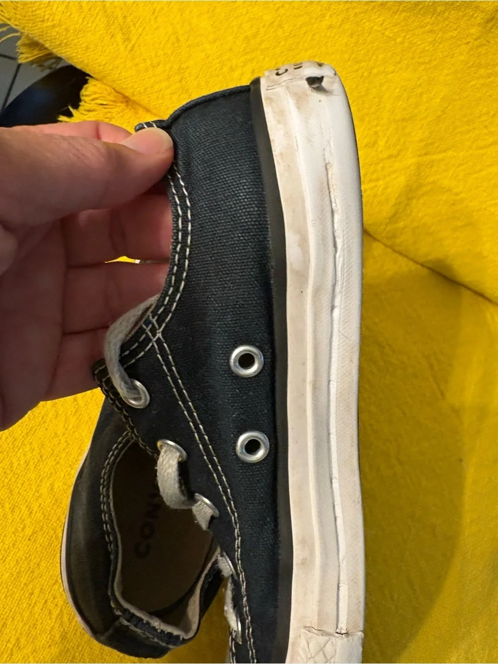 Converse Kids Black & White Low Top Sneakers